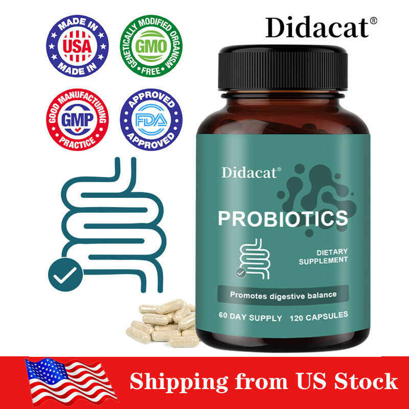 Gut Health 3-In-1 Probiotics - Supports Digestive Health And Gut Health 120 Caps