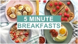 EASY 5 Minute Breakfast Recipes | Healthy Breakfast Ideas