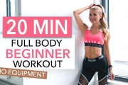 20 MIN FULL BODY WORKOUT – Beginner Version // No Equipment I Pamela Reif