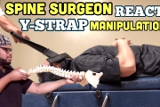 SPINE SURGEON reacts to Chiropractic Y-Strap Manipulations