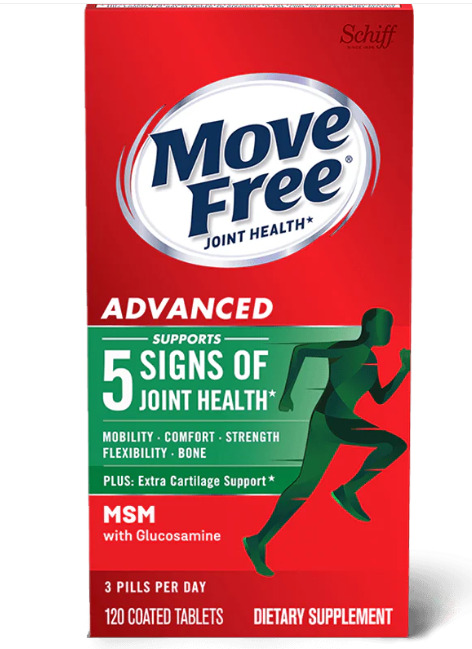 Move Free Advanced Plus MSM Joint Health Dietary Supplement 120 Tablet Exp 04/27