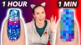 1 MINUTE NAIL ART CHALLENGE